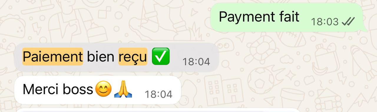 Preuve de paiement 4