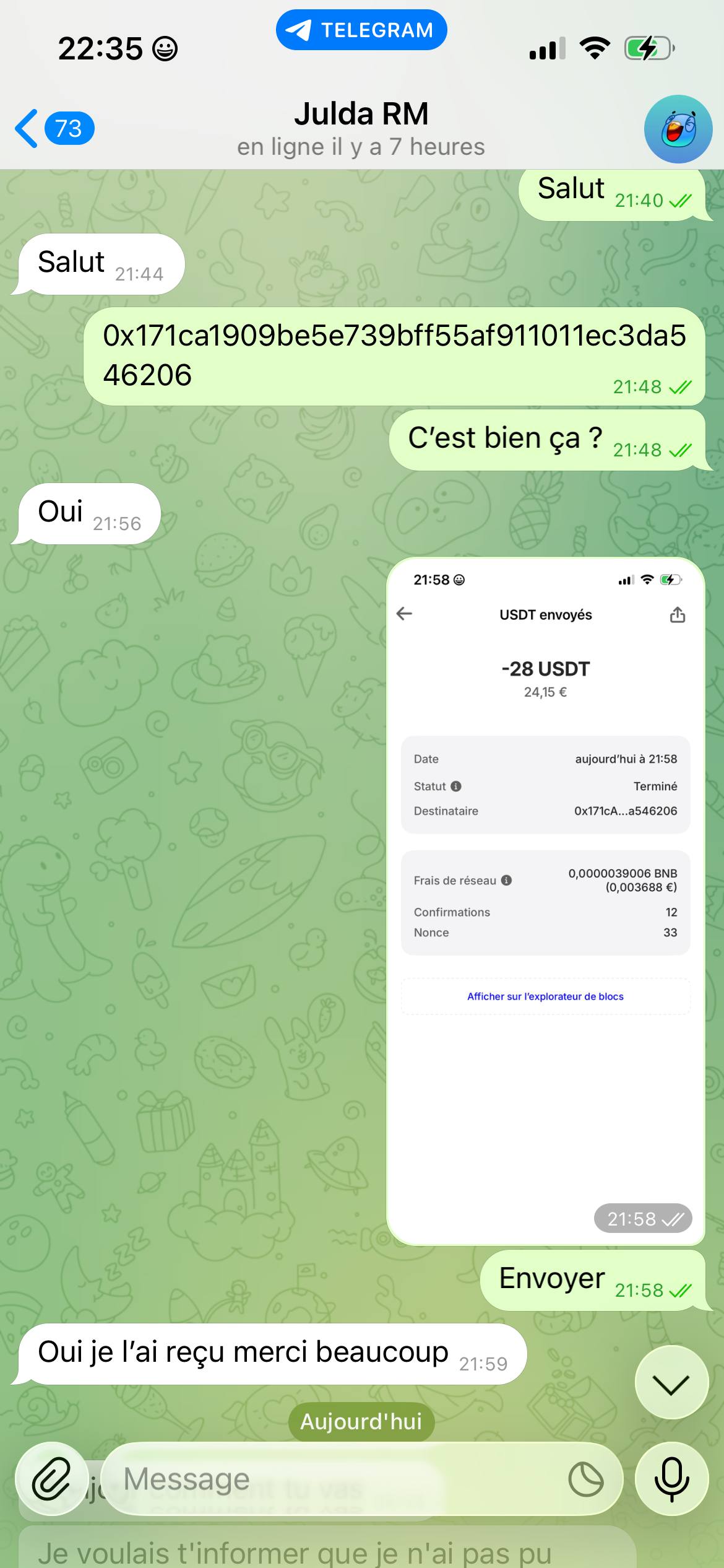 Preuve de paiement 6