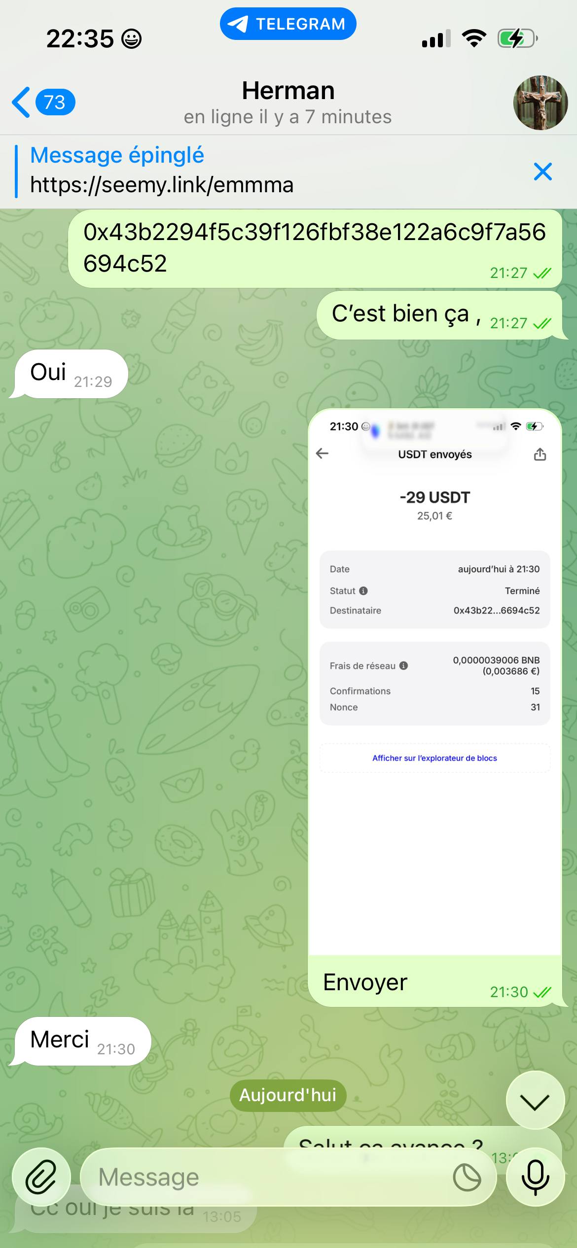 Preuve de paiement 7